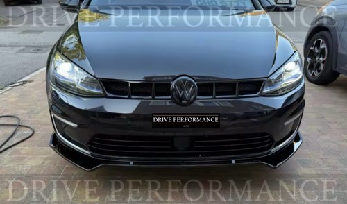 Black front bumper splitter - front,