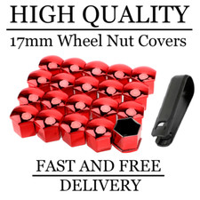 17mm Chrome Red Wheel Nut Bolt